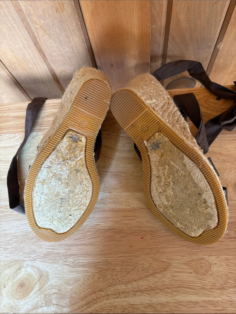 Old Navy Jute Ankle Wrap Sandal